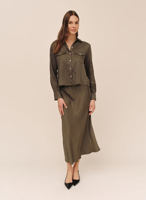 B3774-L63-302 - LONG MAXI BIAS SKIRT