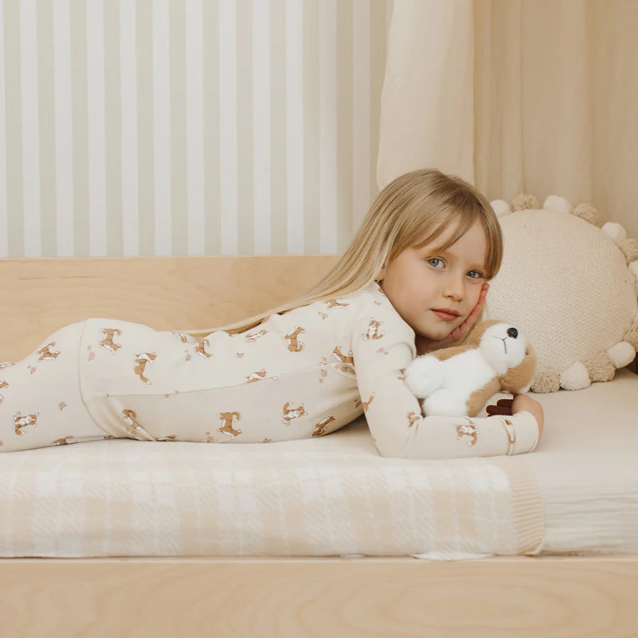 Petit Lem Pajama Set in Corgis