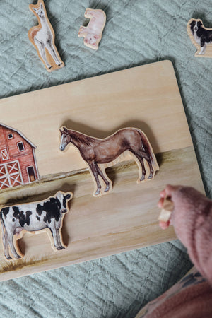 Paige Tate Farm Animals Wooden Puzzle: A Tabitha Paige Puzzle