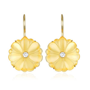 Amelia Rose Magnolia Earring in Lemon