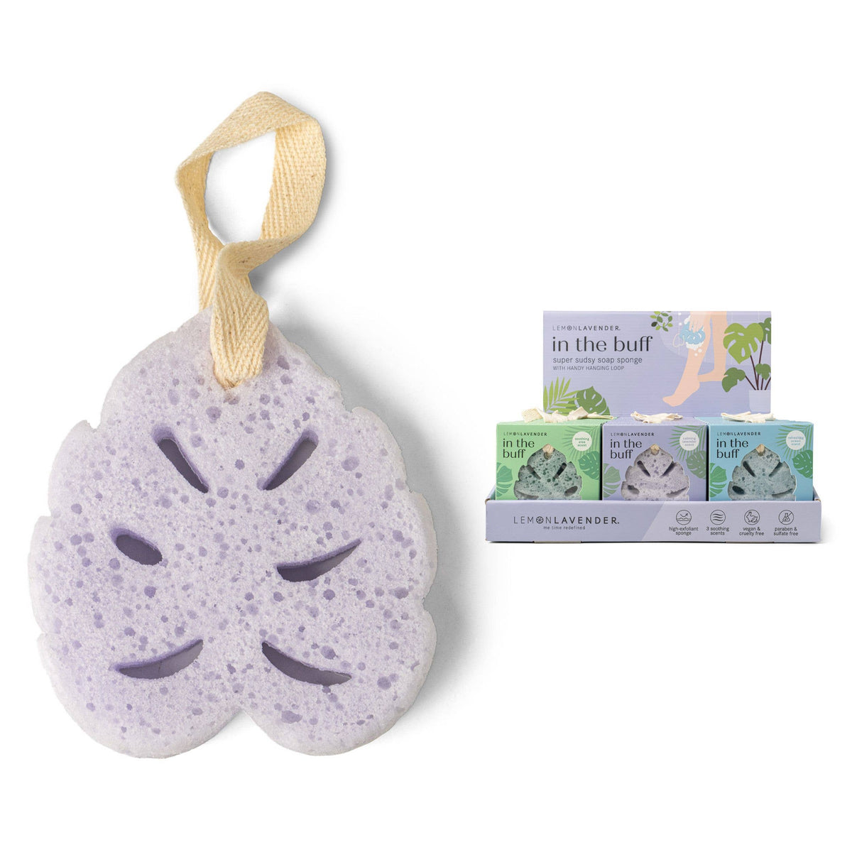 Lemon Lavender In The Buff Super Sudsy Soap Sponge