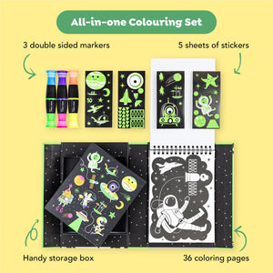 Tiger Tribe  Outer Space Neon Coloring Set