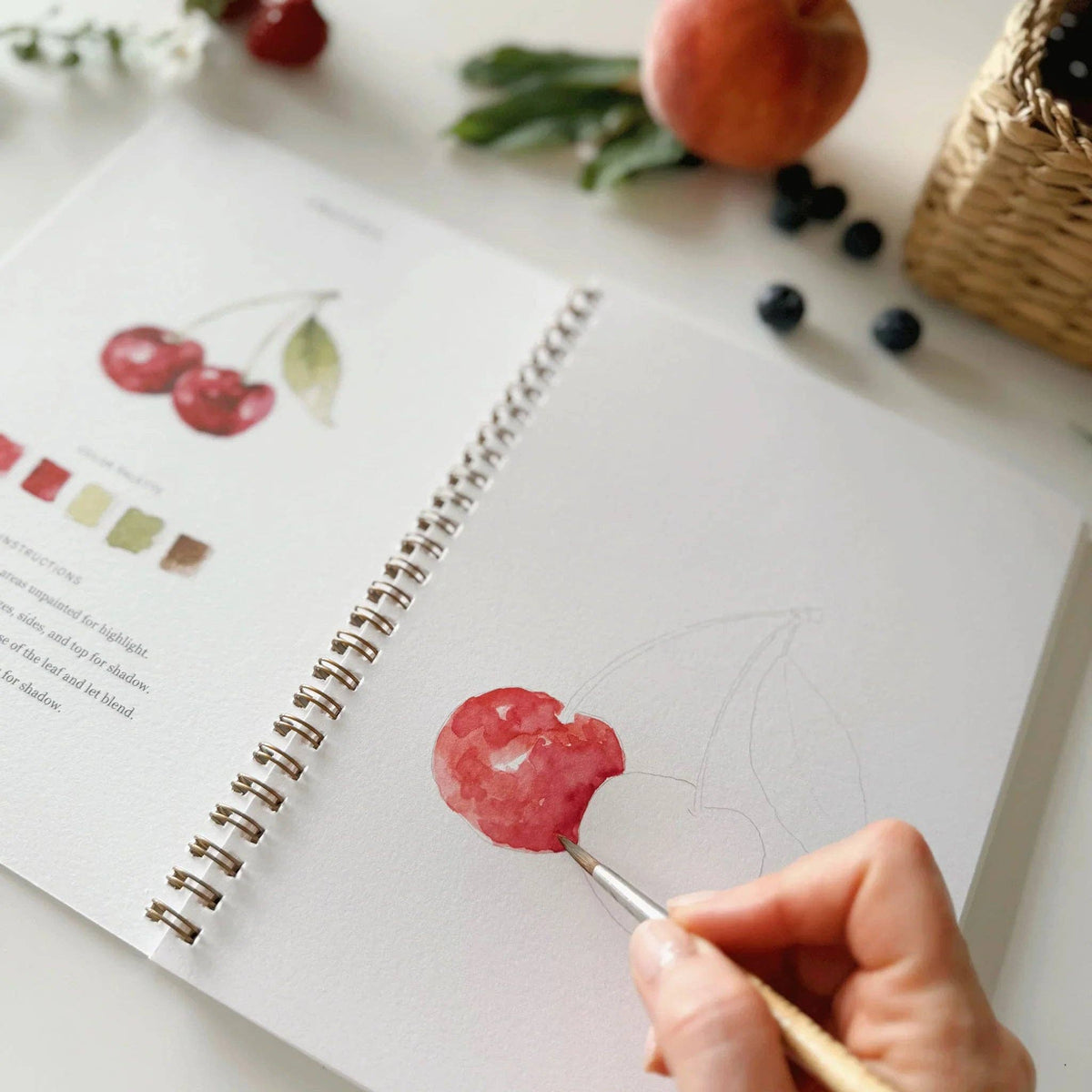 emily lex studio Fruit Watercolor Workbook