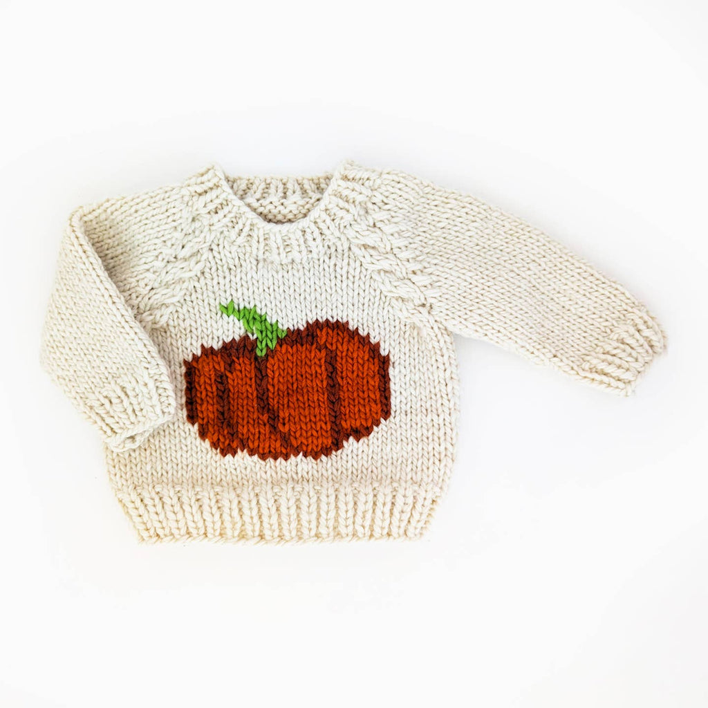 Huggalugs Crewneck Sweater in Pumpkin