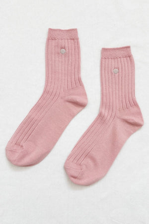 Le Bon Shoppe Embroidered Her Socks - Multiple Colors!