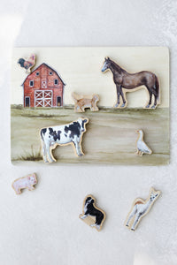 Paige Tate Farm Animals Wooden Puzzle: A Tabitha Paige Puzzle