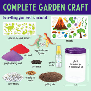Faber-Castell Grow N' Glow Dinosaur Terrarium DIY Craft Kit for Kids