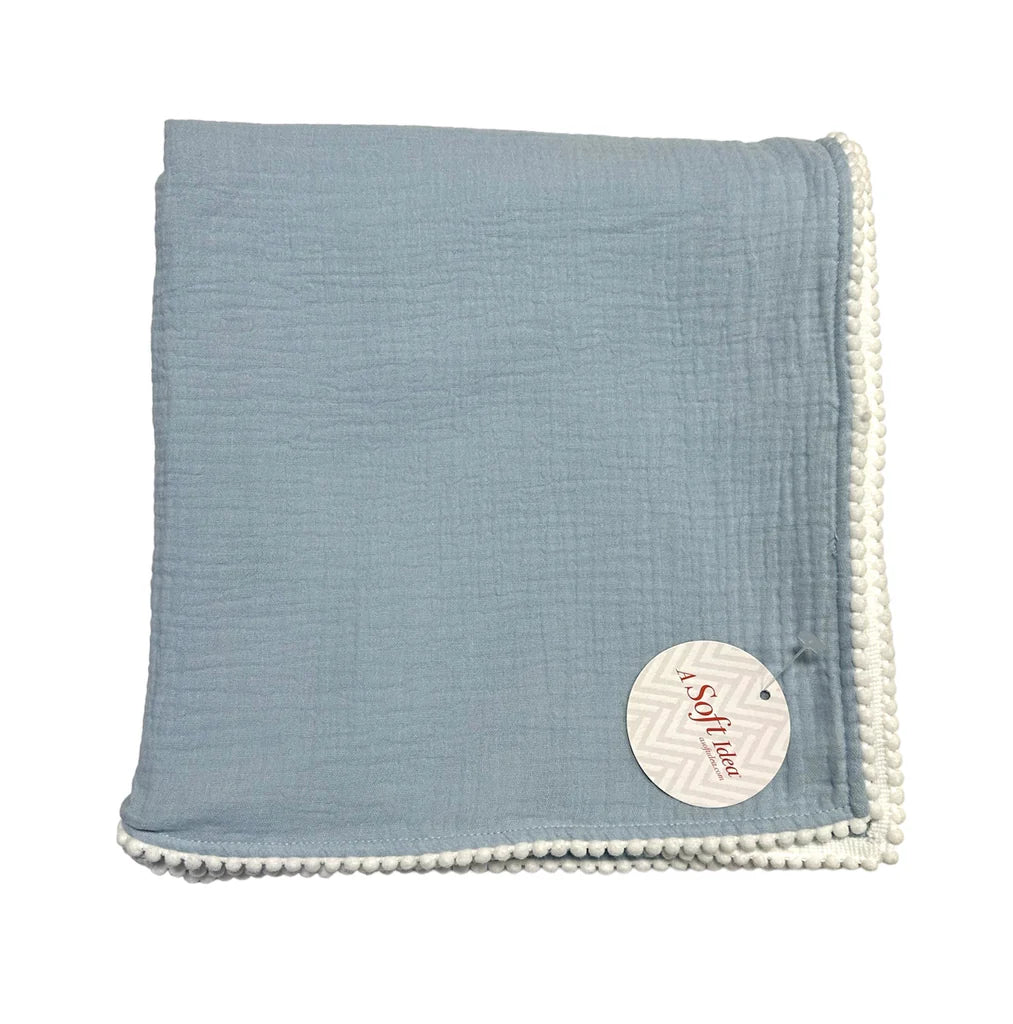 A Soft Idea Cotton Muslin Swaddle Blanket Multiple Colors