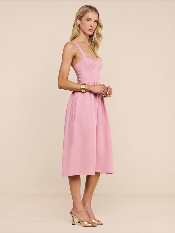 L'Agence Tiani Bustier Dress in Lilac