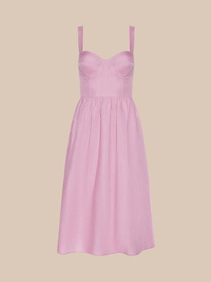 L'Agence Tiani Bustier Dress in Lilac
