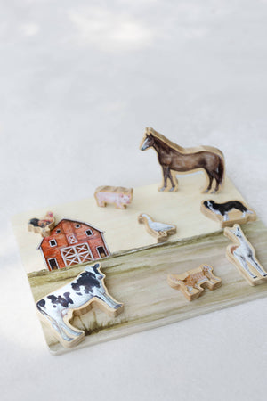 Paige Tate Farm Animals Wooden Puzzle: A Tabitha Paige Puzzle