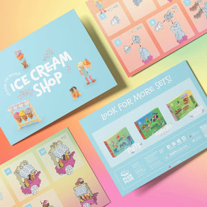 Plus-Plus USA Learn to Build Ice Cream Shop
