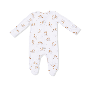 Angel Dear 2 Way Zipper Footie in Explorer Puppy