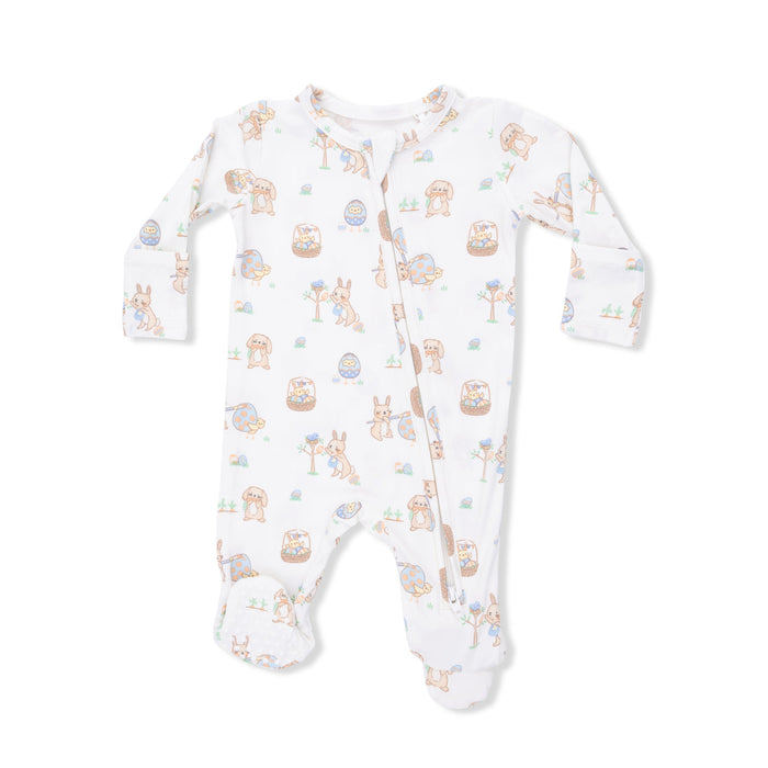 Angel Dear 2 Way Zipper Footie in Easter Egg Hunt
