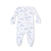 Angel Dear 2 Way Zipper Footie in Farm Animals Party