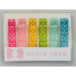 Annie Lane Hair Bows, Set of 6-Multiple Styles!