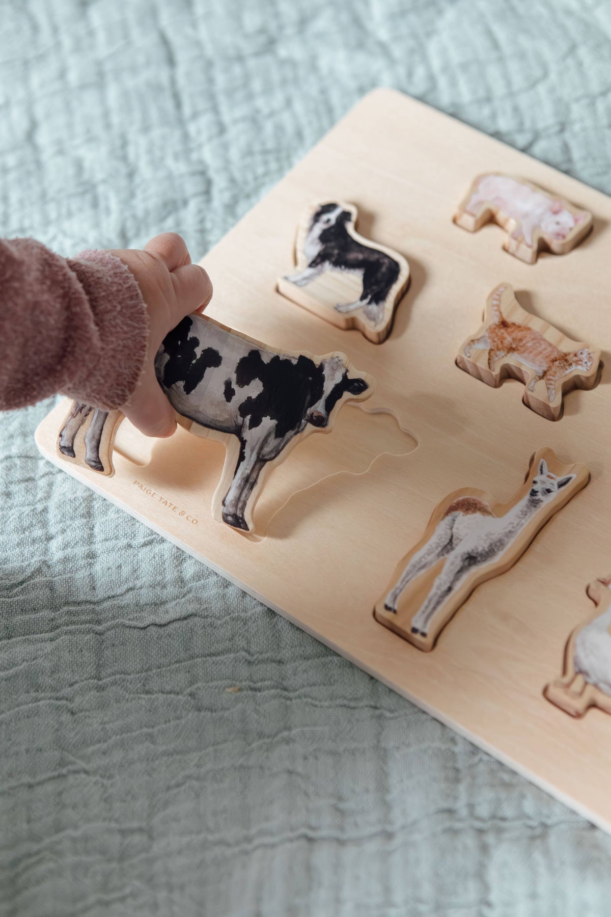 Paige Tate Farm Animals Wooden Puzzle: A Tabitha Paige Puzzle