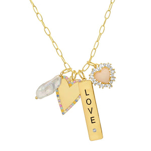 Tai Jewelry Love Charm Necklace