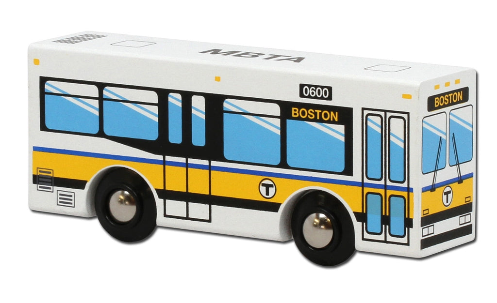 MBTAgifts Wooden Toy Boston Bus