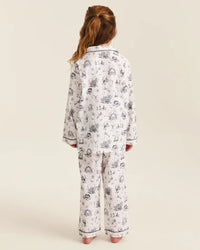Petite Plume Kid's Twill Pajama Set in Hallow's Eve Toile