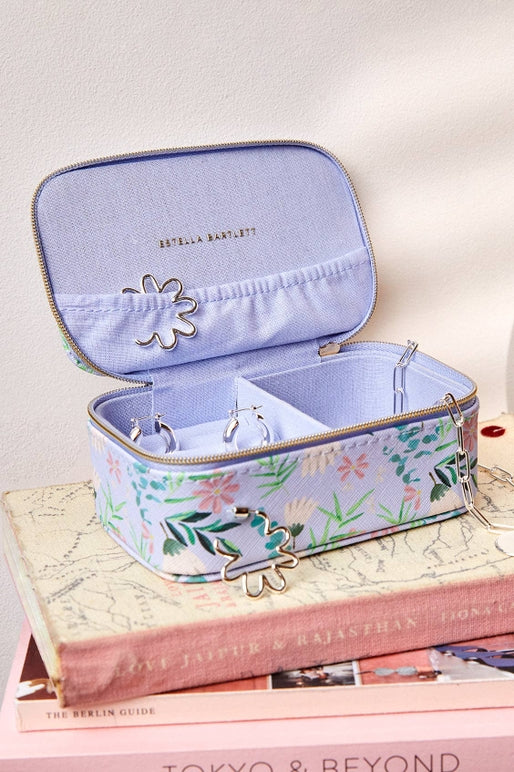 Estella Bartlett Rectangle Mini Jewelry Box in Lilac Floral