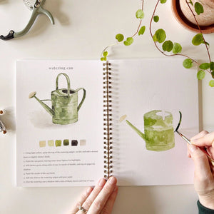emily lex studio  Garden Watercolor Workbook