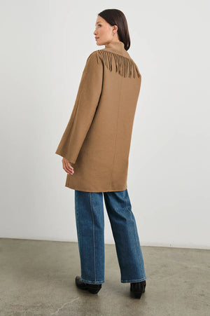 Rails Hugo Fringe Coat in Camel