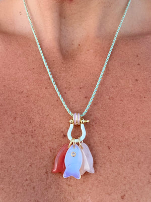 Forever Blythe Lurex Collection Three Little Fish Necklace - Assorted