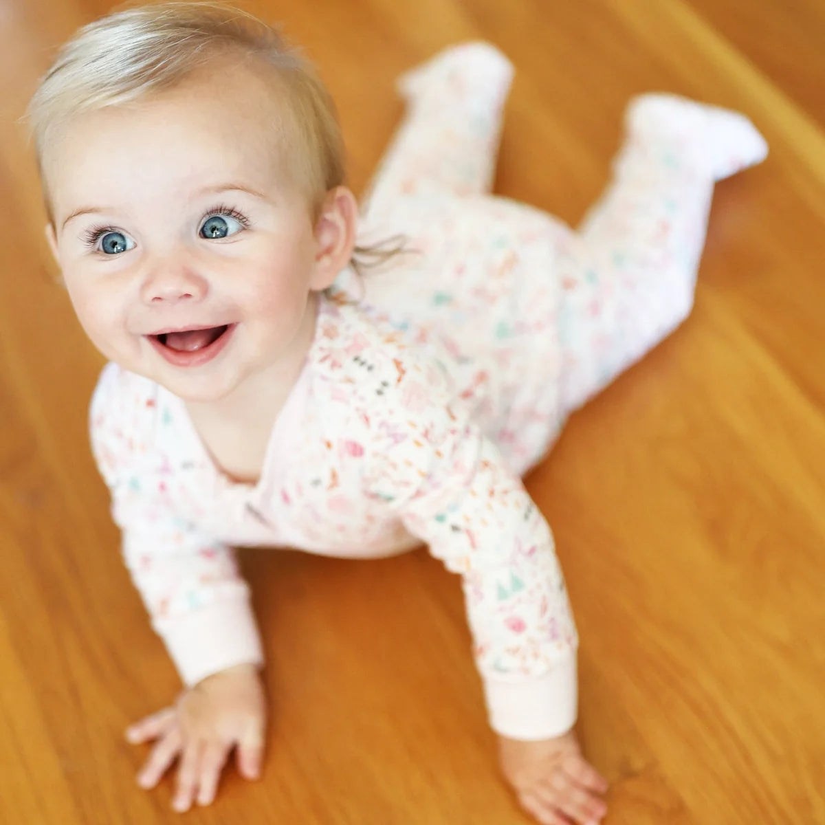 Joy Street Kids Zip Onesie in Pink Apres Ski