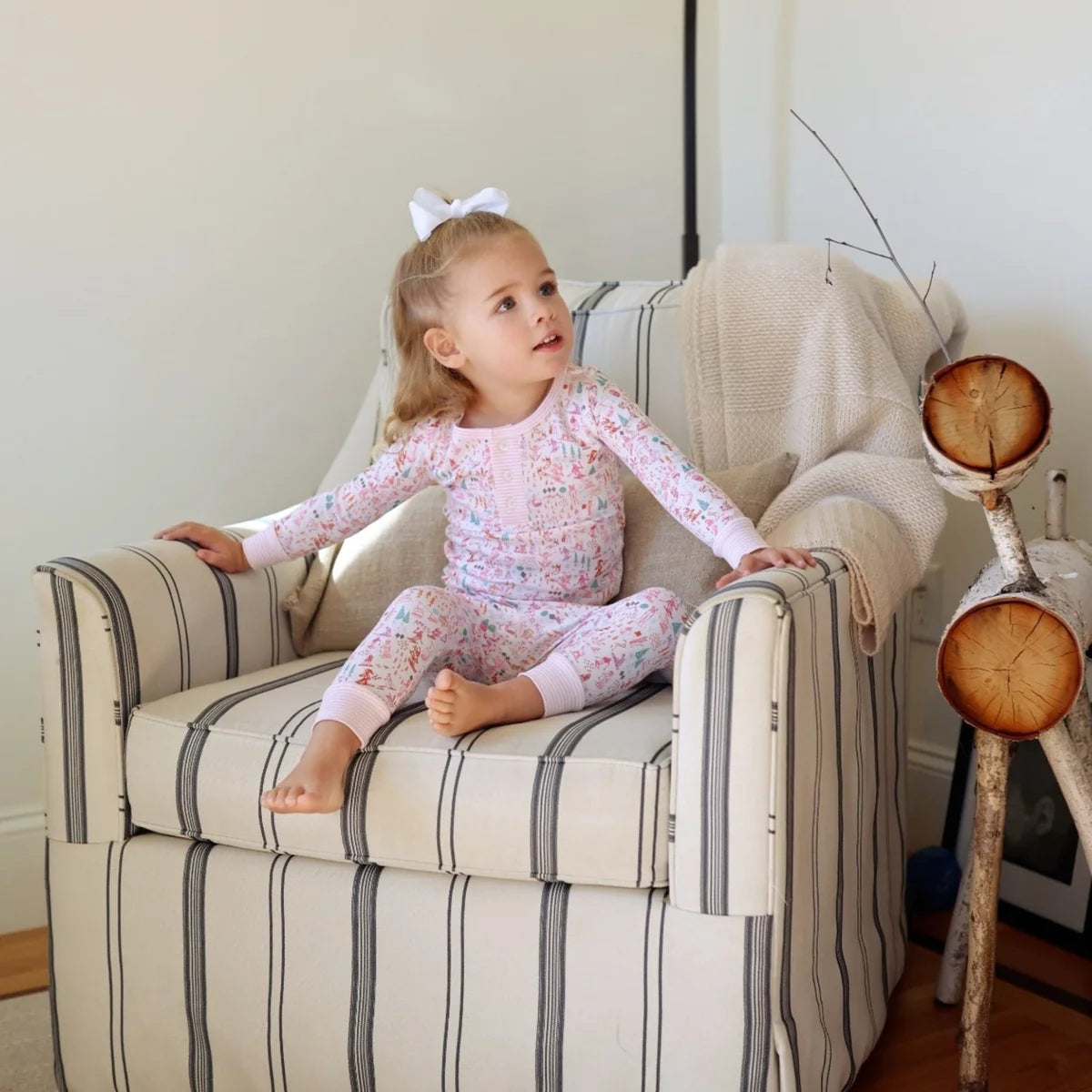 Joy Street Kids Pajamas in Pink Apres Ski