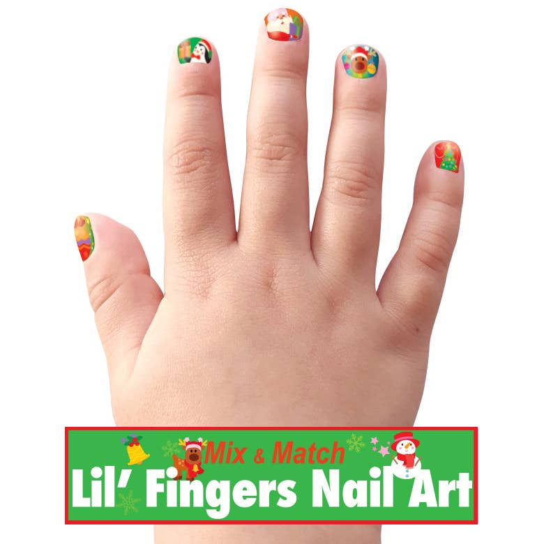 Girl Nation Lil' Fingers Nail Art in Holly Jolly Christmas