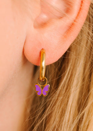 Pierced Co Purple Butterfly Charms
