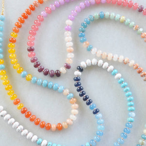 Libby & Smee Down the Shore Multicolored Gemstone Necklace - Multiple Colors!