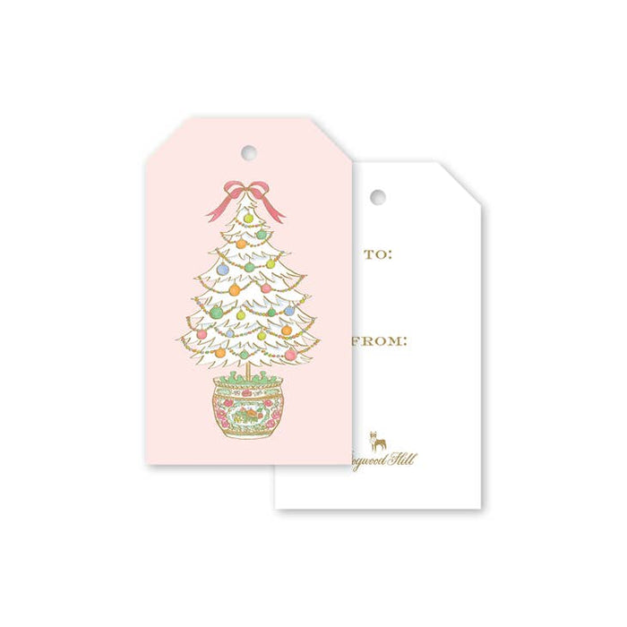 Dogwood Hill Famille Rose Medallion Tree Gift Tags