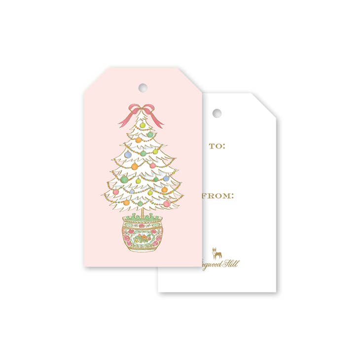 Dogwood Hill Famille Rose Medallion Tree Gift Tags