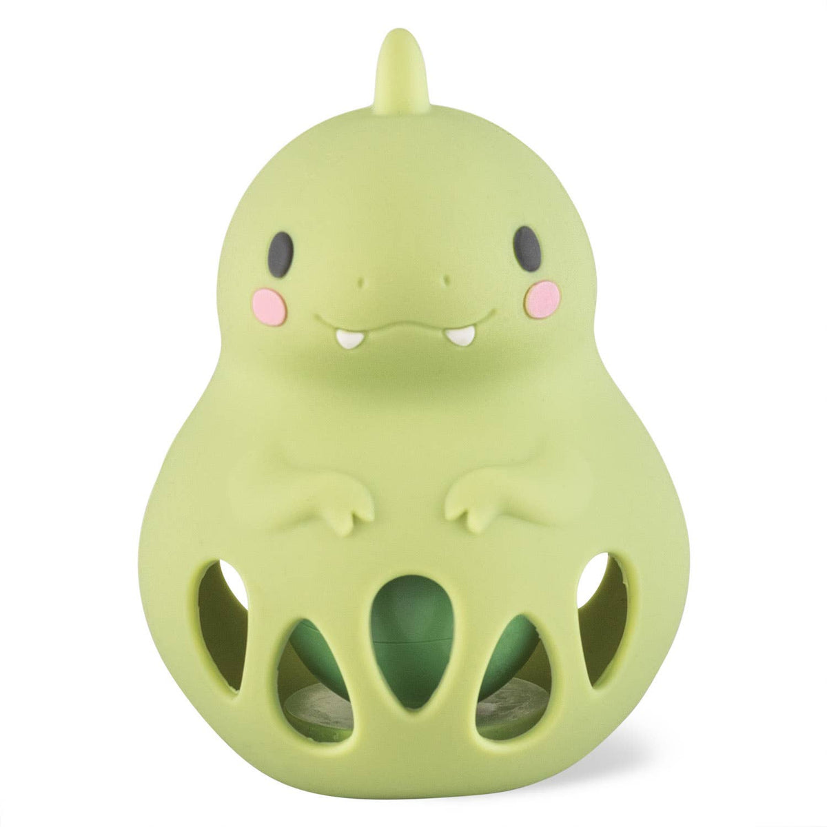 Tiger Tribe Dino Silicone Rattle