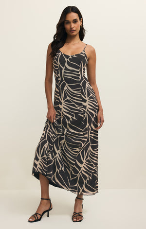Z Supply Charisma Tova Palm Dress in Black