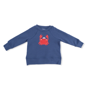 Angel Dear Raglan Sweatshirt in Sailor Sea Creatures Applique