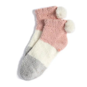 Shiraleah Alma Home Socks in Pink