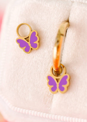 Pierced Co Purple Butterfly Charms