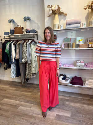 SUNCOO Paris Julio Pants in Geranium