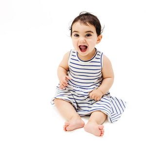 Angel Dear Stripe Vintage Navy Tank Dress
