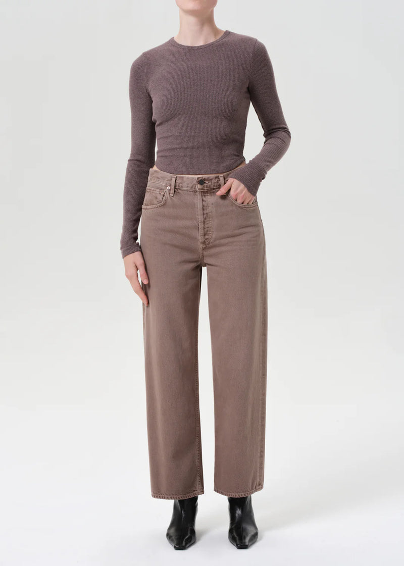 Agolde Ren High Rise Jean in Ceramic