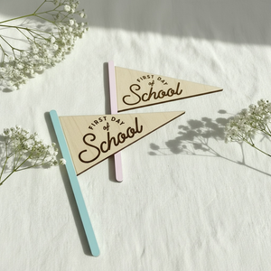 Arrow Town Designs Double-Sided First & Last Day of School Pennant Flag