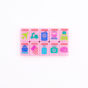 My Fair Mahjong Anywhere Series Travel Mahjong Set in Pink