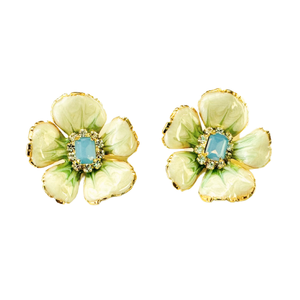 The Pink Reef - The Pink Reef Small Green Pearl Floral