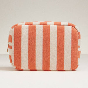 Frem Striped Terry Fabric Travel Pouch