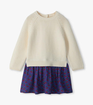 Hatley Mixed Media Dress in Little Cherries