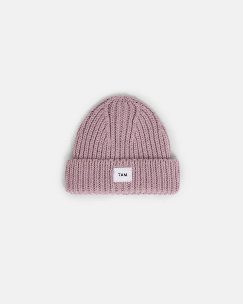 7am Enfant Chunky Beanie in Ash Rose