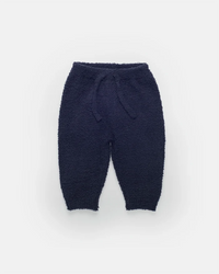7AM Enfant Fuzzy Boxy Lounge Pant in Navy